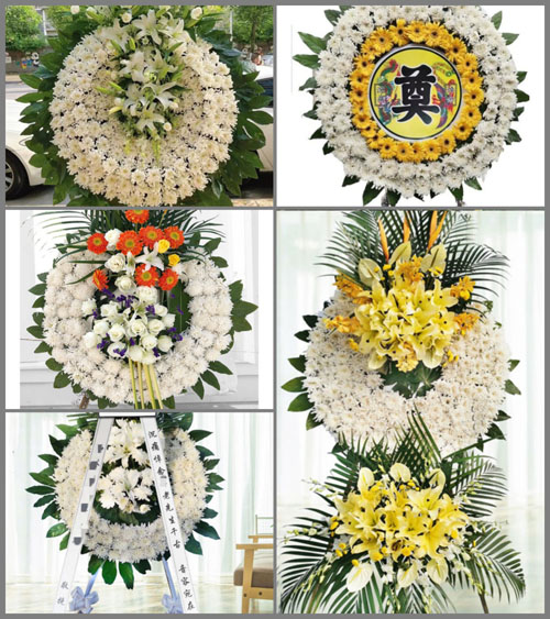 四川成都简阳市五指乡花圈速递